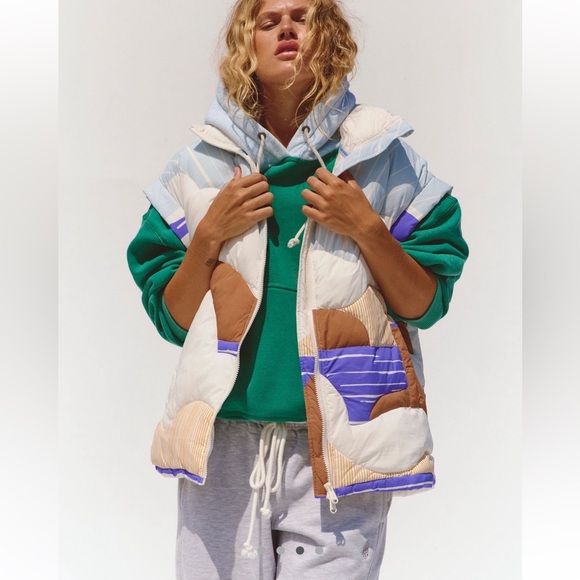 FP MOVEMENT IN A BUBBLE CONVERSATIONAL QUILTED VEST SIZE XS S M MSRP $198.00 NWT - Picture 4 of 15